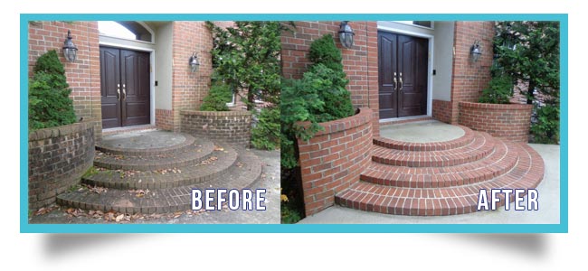 Brick cleaning by bluejet power wash in lakewood nj
